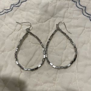 Silver teardrop earrings